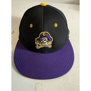 ECU Eastern Carolina Pirates Flat Bill Baseball Cap Hat XS